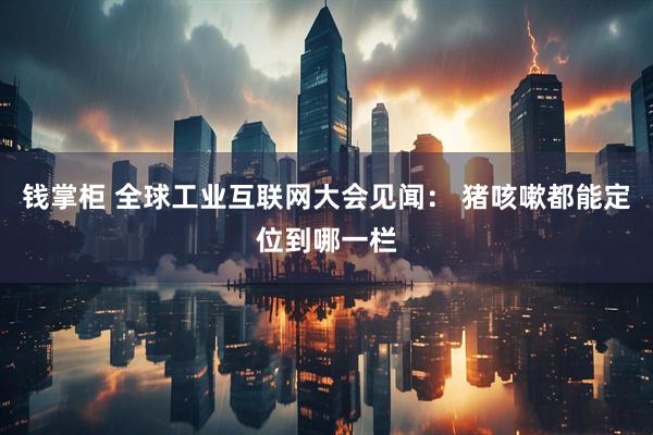 钱掌柜 全球工业互联网大会见闻： 猪咳嗽都能定位到哪一栏