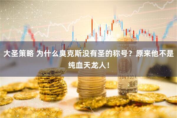 大圣策略 为什么臭克斯没有圣的称号？原来他不是纯血天龙人！