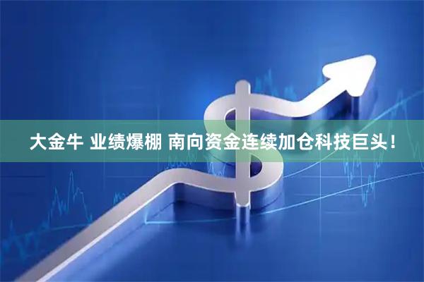 大金牛 业绩爆棚 南向资金连续加仓科技巨头！